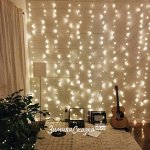 Световой занавес 2*2 м, 272 теплых белых микроламп, белый ПВХ (Snowmen)