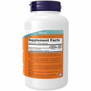 Магний NOW Magnesium Malate 95мг. - 180 капс