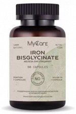 Железо MyCare Iron Bisglycinate 40мг. (хелатная ф.) - 90 капс.