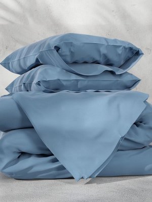 Постельное бельё Этель 2сп Tencel 180*210см, 220*245см, 50*70см-2шт, цвет серо-голубой