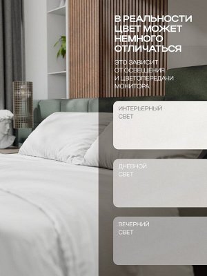 Постельное бельё Этель Евро Tencel 200*220см, 230*245см, 50*70см-2шт, цвет белый