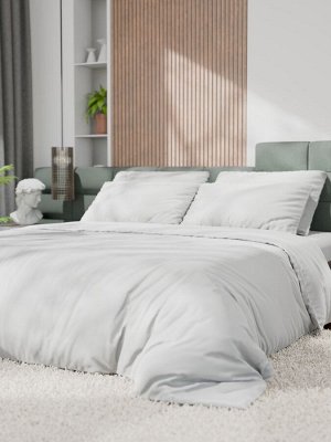 Постельное бельё Этель Евро Tencel 200*220см, 230*245см, 50*70см-2шт, цвет белый
