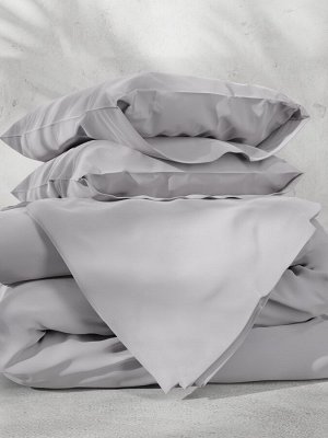 Постельное бельё Этель 2сп Tencel 180*210см, 220*245см, 50*70см-2шт, цвет светло-серый