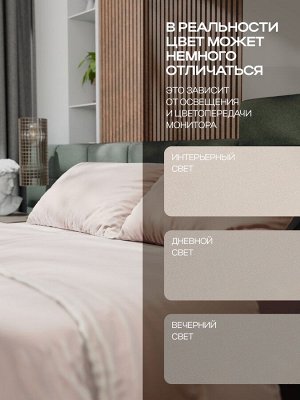 Постельное бельё Этель 2сп Tencel 180*210см, 220*245см, 50*70см-2шт, цвет бежевый