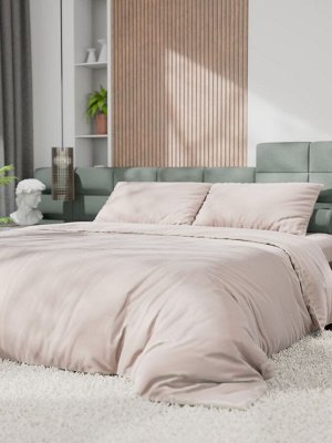 Постельное бельё Этель 2сп Tencel 180*210см, 220*245см, 50*70см-2шт, цвет бежевый
