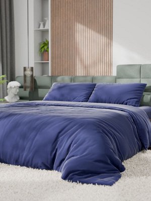 Постельное бельё Этель 2сп Tencel 180*210см, 220*245см, 50*70см-2шт, цвет синий