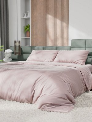 Постельное бельё Этель 2сп Tencel 180*210см, 220*245см, 50*70см-2шт, цвет пудра