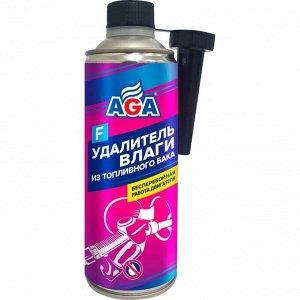 Присадка в топливо AGA «Удалитель влаги», для бензиновых и дизельных двигателей, бутылка 335мл, арт. AGA805F