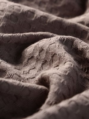 Плед вафельный «Этель» Waffle, 150x240 см, серый, вафля 195 г/м²