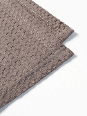 Плед вафельный «Этель» Waffle, 150x240 см, серый, вафля 195 г/м²