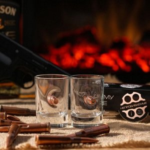 Стопки с пулей «Непробиваемые», 2 шт., 50 мл