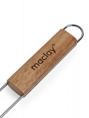 Решётка - гриль для рыбы maclay, 30x12 см, хромированная сталь, для мангала