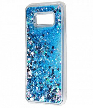 Чехол силикон с блестками на телефон Samsung Galaxy