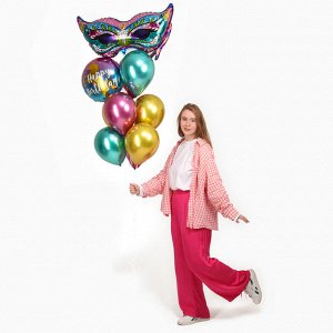 Воздушные шары, набор «Happy Birthday. Сказочный единорог», 10 шт.