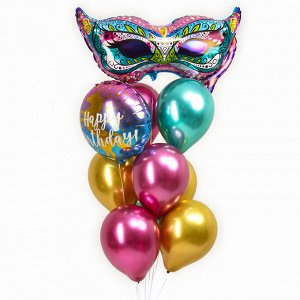 Воздушные шары, набор «Happy Birthday. Сказочный единорог», 10 шт.