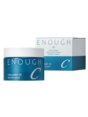 Enough Крем для лица увлажняющий с гидролизованным коллагеном / Collagen 3X Moisture Essential Cream, 50 мл