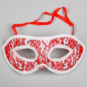 Карнавальная маска «Незнакомка», цвет красный