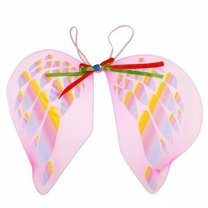 Карнавальные крылья «Ангел», для детей, с узорами, цвет розовый