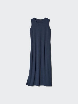 UNIQLO - длинное прямое платье без рукавов - 69 NAVY