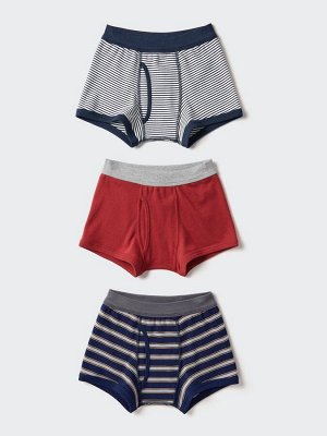 UNIQLO - детские боксеры из мягкого хлопка (3 шт.) - 16 RED