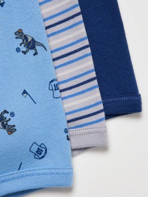UNIQLO - детские боксеры из мягкого хлопка (3 шт.) - 63 BLUE