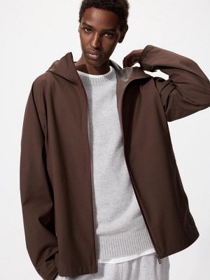 UNIQLO - куртка с защитой от ветра и дождя Block Tech - 39 DARKBROWN