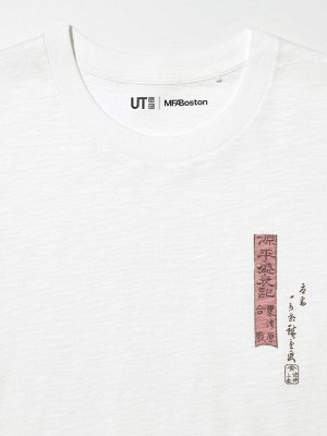 UNIQLO - футболка с героями из гравюр укиё-э (Бостонский музей искусств) - 01 OFFWHITE