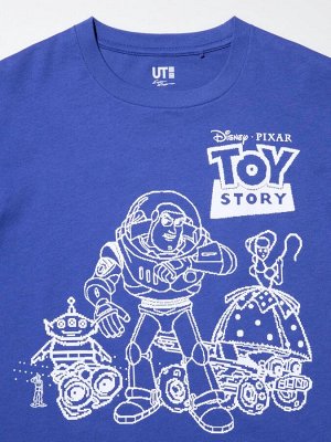 UNIQLO - коллекционная футболка Toy Story в винтажном стиле - 65 BLUE