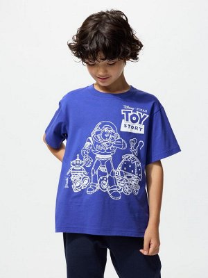 UNIQLO - коллекционная футболка Toy Story в винтажном стиле - 65 BLUE