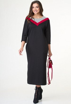 Платье Taita plus 2236 чёрно-красный