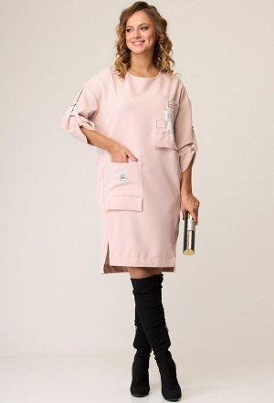 Платье Taita plus 2133 пудра