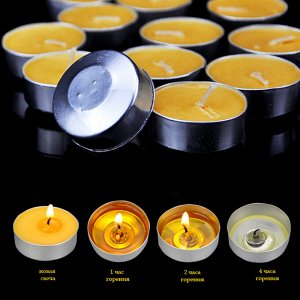 Свеча чайная из топленого масла Гхи "Bodhi Light" (упаковка, 100 шт.)