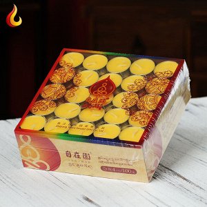 Свеча чайная из топленого масла Гхи "Bodhi Light" (упаковка, 100 шт.)