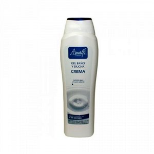 AMALFI Гель-крем 750мл для ванн и душа "Cream" (Кремовый) ,для всех типов кожи