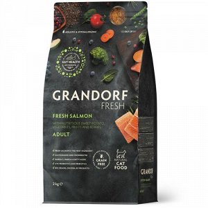 Grandorf Fresh для кошек Adult Лосось Батат 2кг