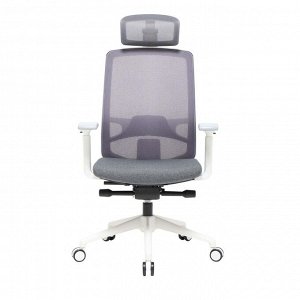 Стул ортопедический бело-серый Body fit Orgatec W