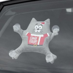 Автоигрушка «С Новым Годом!», котик, на присосках