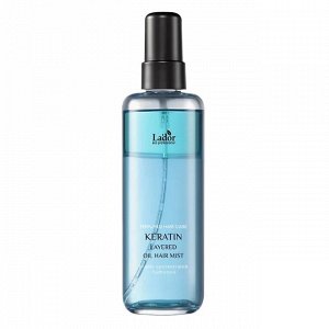 Двухфазное масло-мист с кератином Lador Keratin Layered Oil Hair Mist 130 мл (синяя упаковка), шт