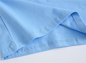 Детская футболка поло однотонная