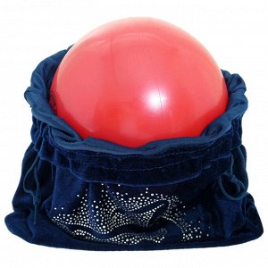 Чехол для мяча «Гимнастка», цвет тёмно-синий, 35 x 36 см