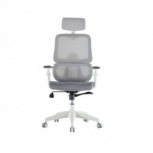 Стул ортопедический бело-серый D400 A D4HW66A