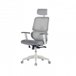 Стул ортопедический бело-серый D400 A D4HW66A
