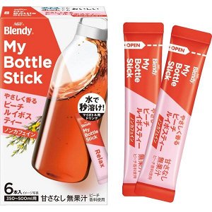 Blendy My Bottle Stick Peach Rooibos - напиток с ароматом персика и ройбуша в стиках