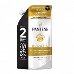&quot;Pantene Keratin extra damage repair&quot; Шампунь с кератином для восстановления и защиты от повреждений, сменная упаковка с крышкой, 600мл