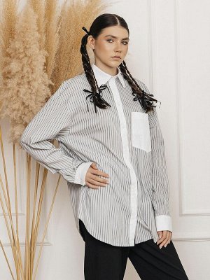 Рубашка. Цвет: серый