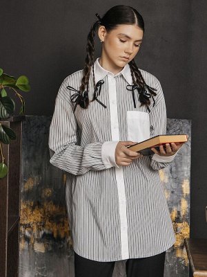 Рубашка. Цвет: серый