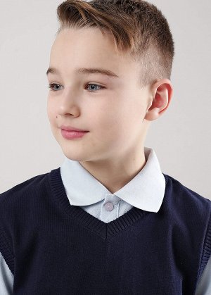 Жилет. Цвет: т.синий