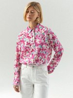 Рубашка с цветочным принтом, B3177/rosalia