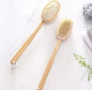 Щетка для сухого массажа, двусторонняя, антицеллюлитная