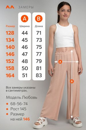 Льняные брюки для девочки Happyfox